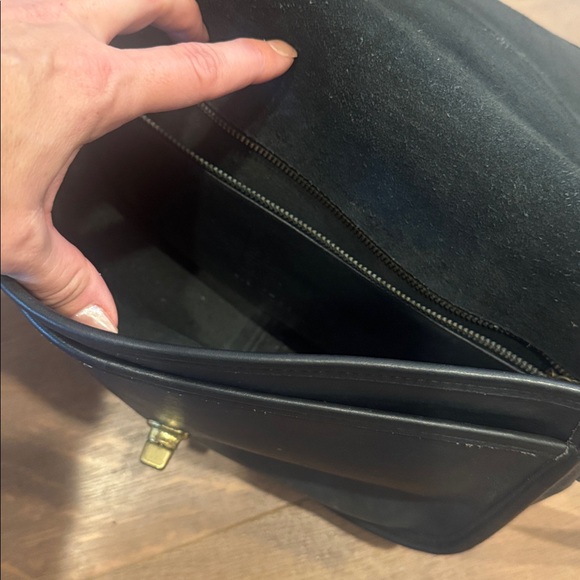 Coach Vintage black leather city bag - Picture 4 of 7